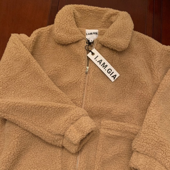 I.AM.GIA Jackets & Blazers - I.AM.GIA Teddy/Pixie Jacket Coat in Caramel